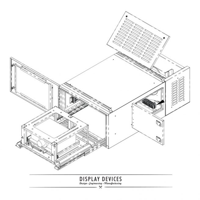 Display Devices PJE Outdoor Projector Enclosures