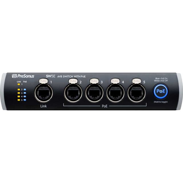 PreSonus SW5E Network Switch and Bridge